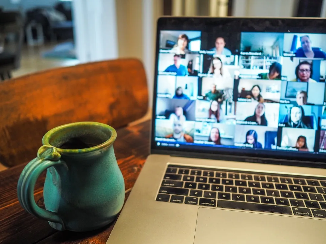 laptop video conference